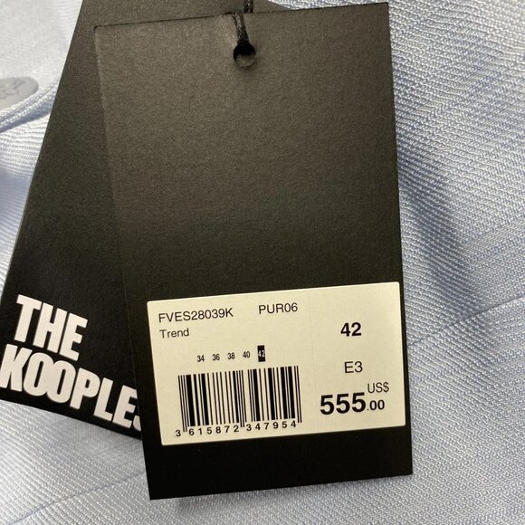 NEW THE KOOPLES Women’s Two-Button Tend Blazer Light Spring Blue Size 42 - Picture 12 of 12